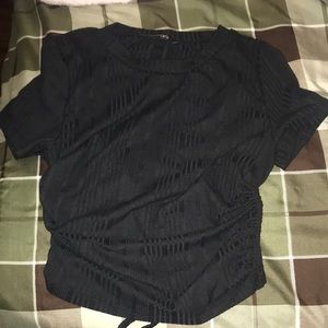 Black Top With Opened Back